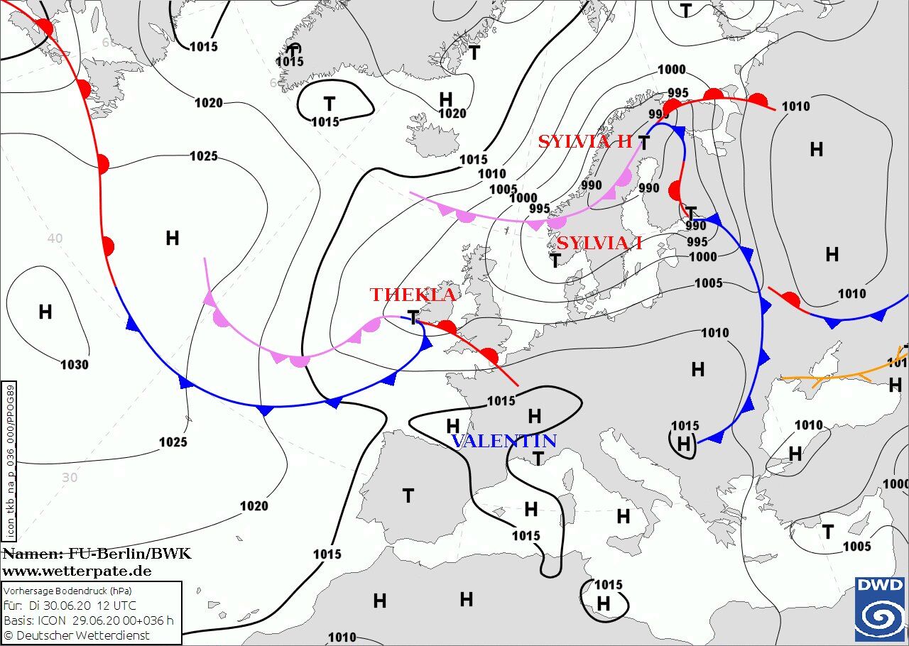 Погоду в Украине 1 июля обусловят циклоны с севера Европы