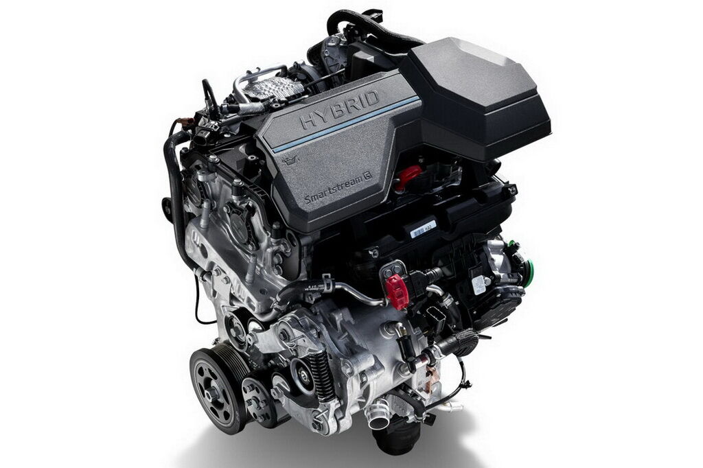 Гибридный бензиновый мотор 1.6 T-GDi Smartstream. Фото: