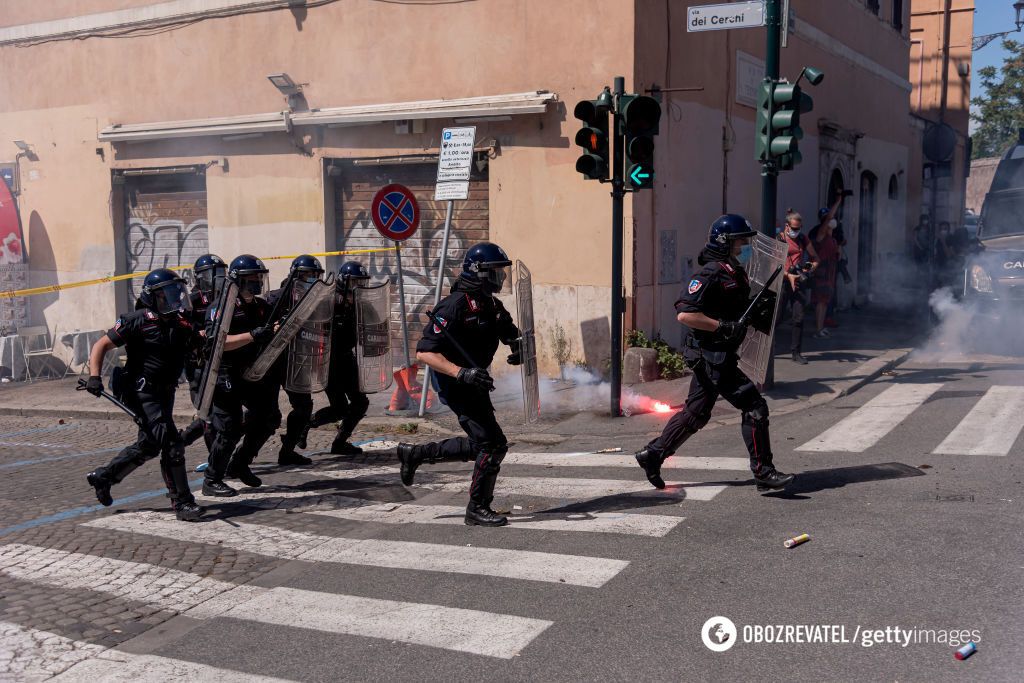 Протесты в Италии