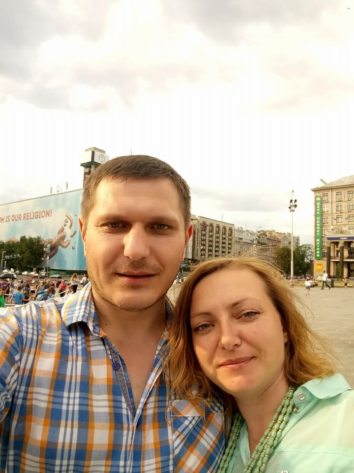 Виталий Панич с женой