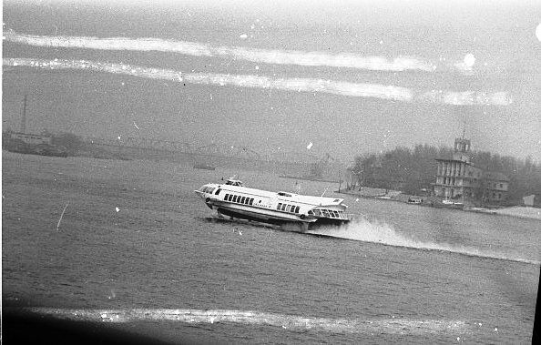 Річковий порт у Києві у 1960-х роках