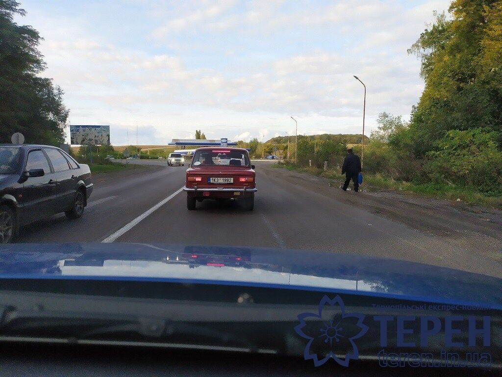 ВАЗ-2101 на єврономерах, яку зловили в Тернопільській області