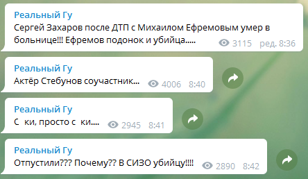 Губернієв назвав Єфремова покидьком і вбивцею після смертельного ДТП