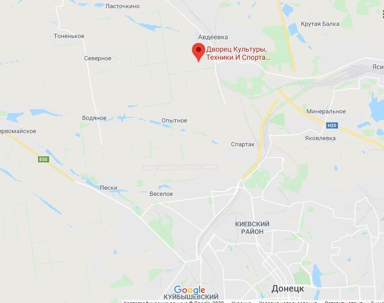 Инцидент произошел в районе Дворца культуры Авдеевского коксохимического завода