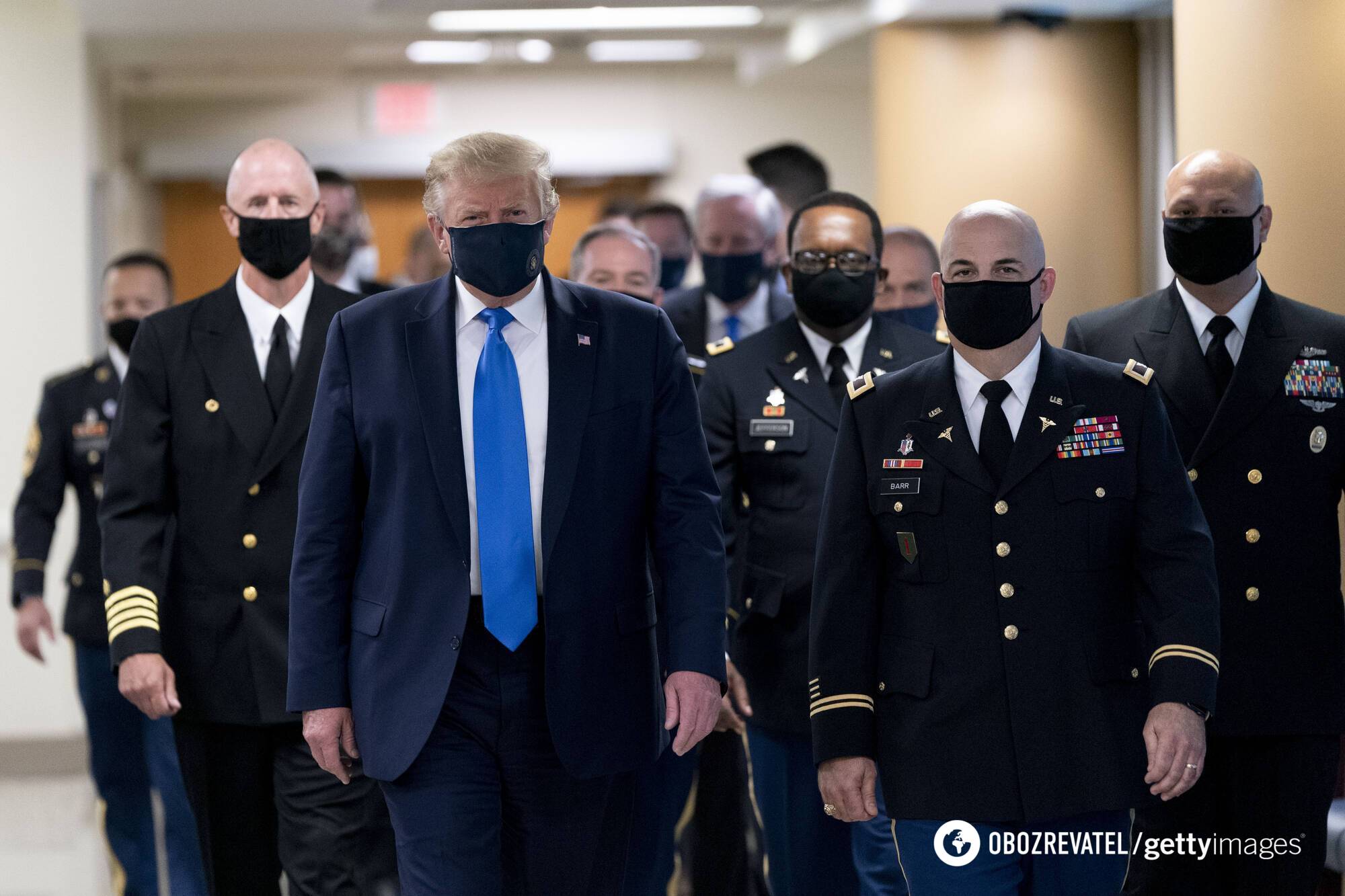 Дональд Трамп в военном госпитале Walter Reed
