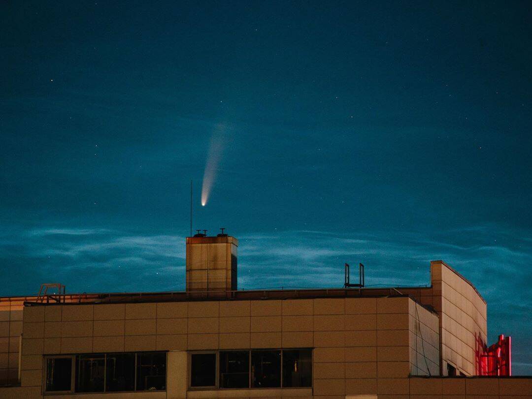 Комета C/2020 F3 над Харковом