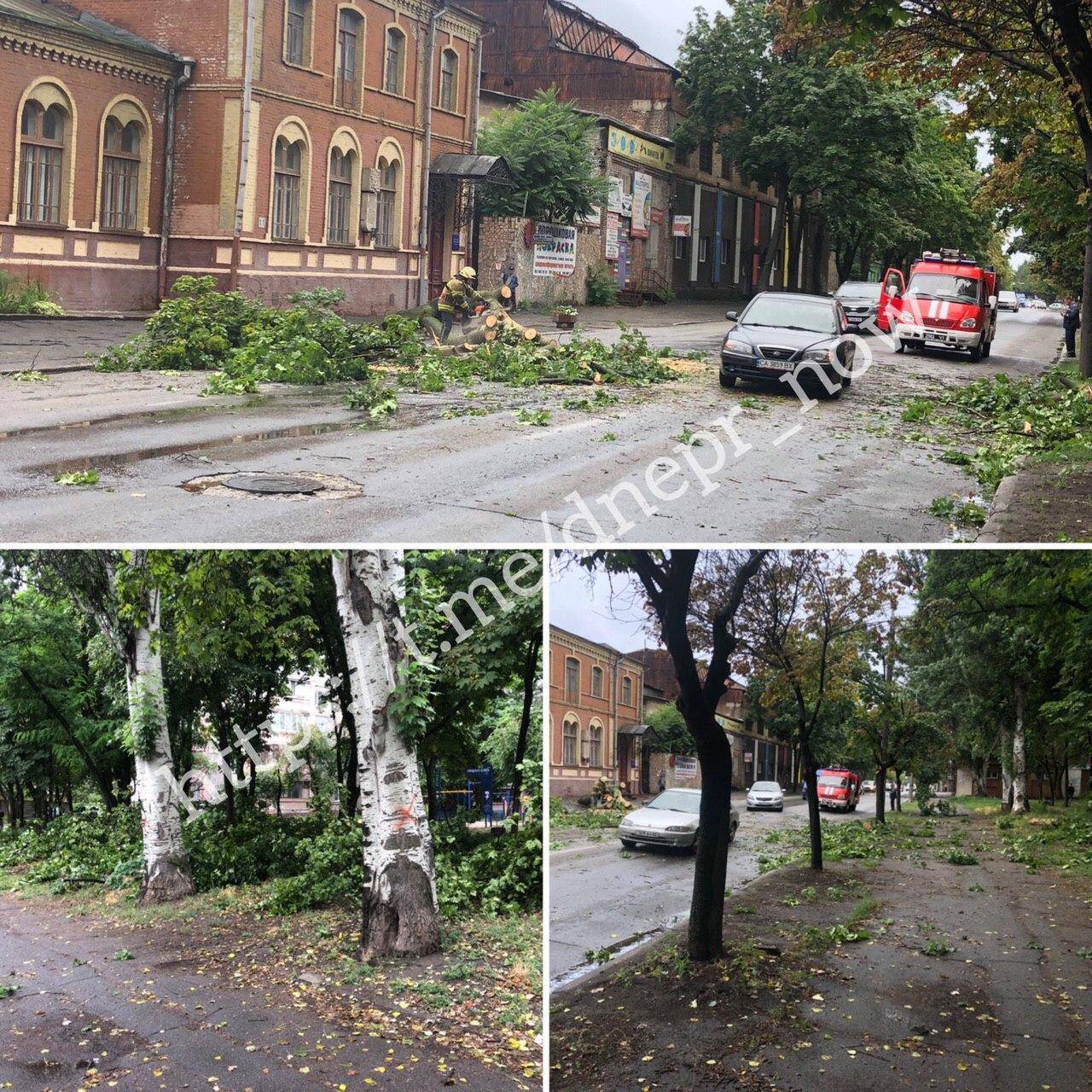 У Дніпрі сильна злива влаштувала потоп і руйнування