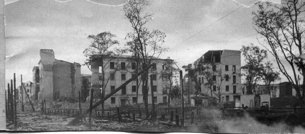 Соцгород в столице после битвы за Киев в 1943 году