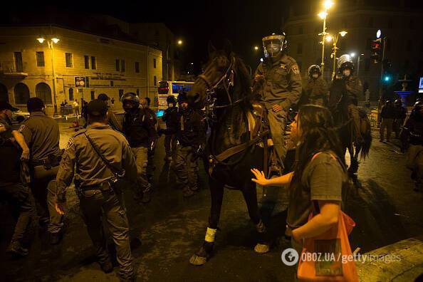 Полиция разгоняла протестующих в Иерусалиме