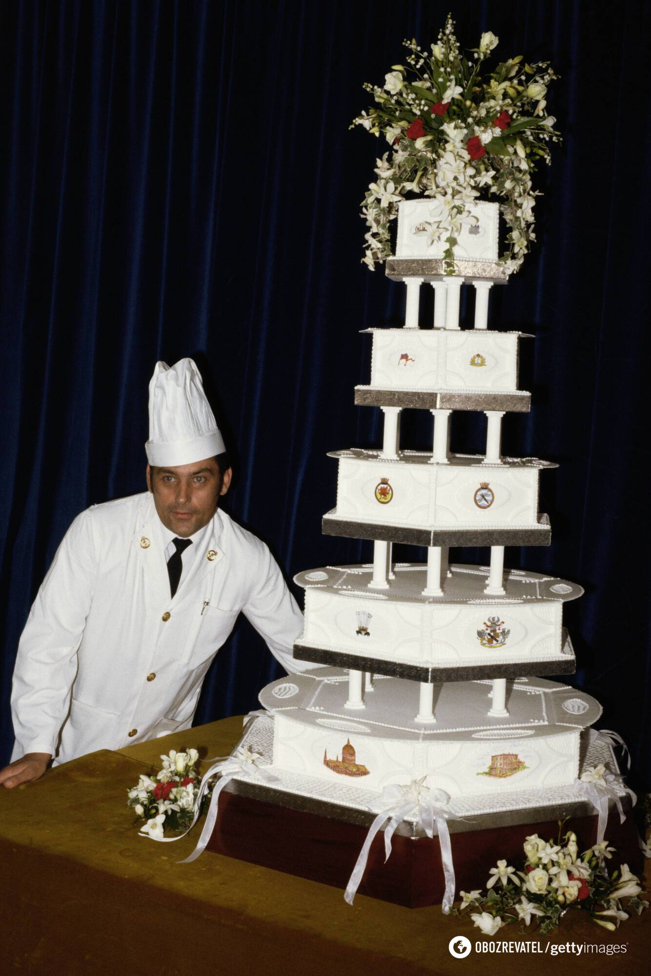 Дэвид Эйвери и его торт для свадьбы Дианы и Чарльза