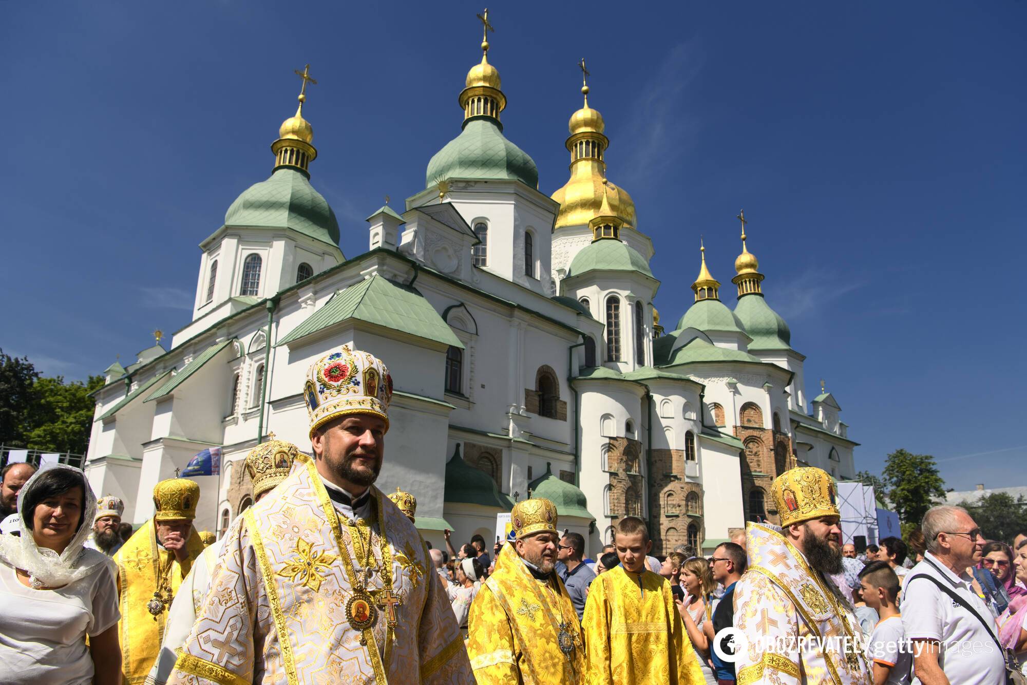 День Хрещення Київської Русі, хресний хід перед Софійським собором 28 липня 2019 року