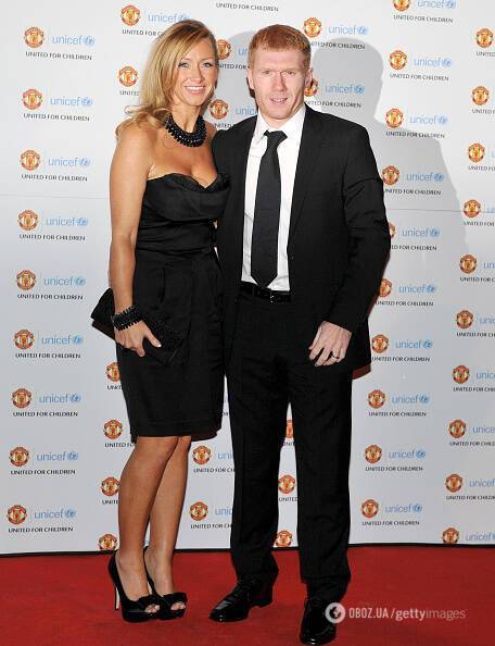 Поул і Клер Скоулз на гала-вечірці "Манчестер Юнайтед", 2010 рiк