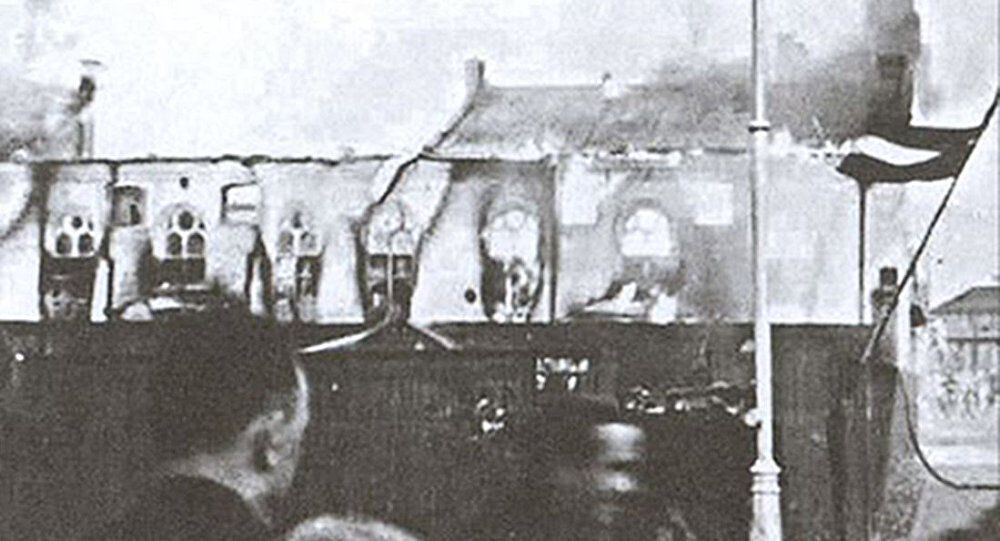 Горящая большая хоральная синагога, 4 июля 1941 года