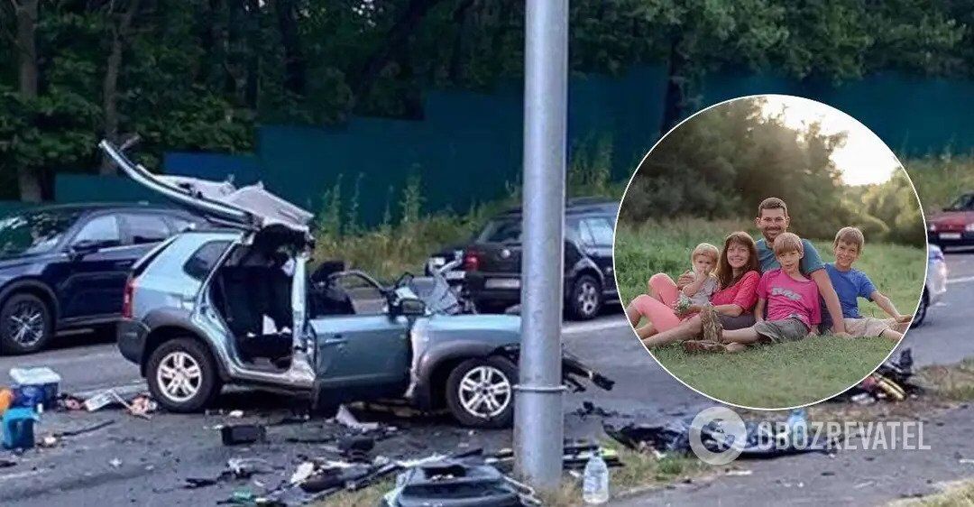 В результате ДТП на Старообуховской трассе в Киеве погибли муж с женой и двумя детьми