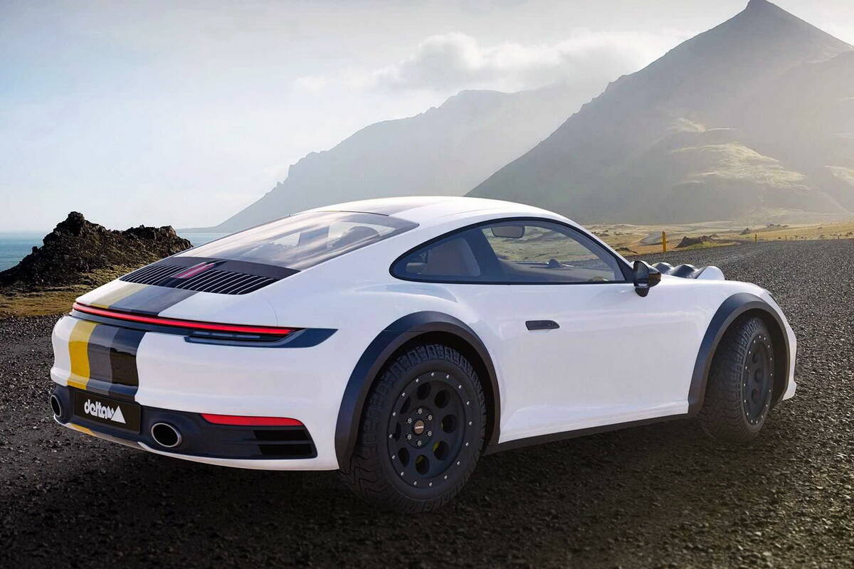 Porsche 911 переделали во внедорожник. Фото: