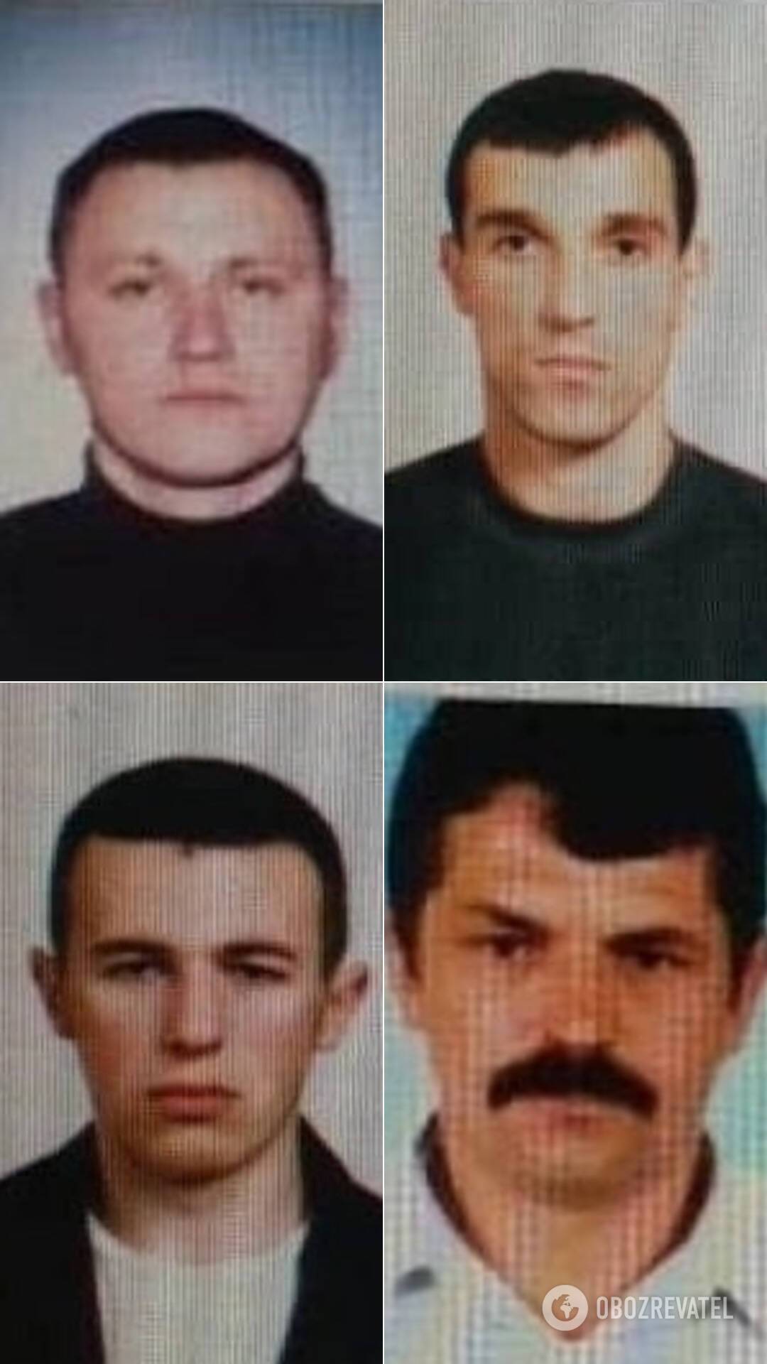 Члени банди Кривоша: Кревський, Смолій, Іванюк і Бугай
