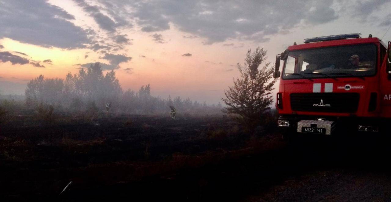 Пожар в Луганской области произошел в результате обстрела