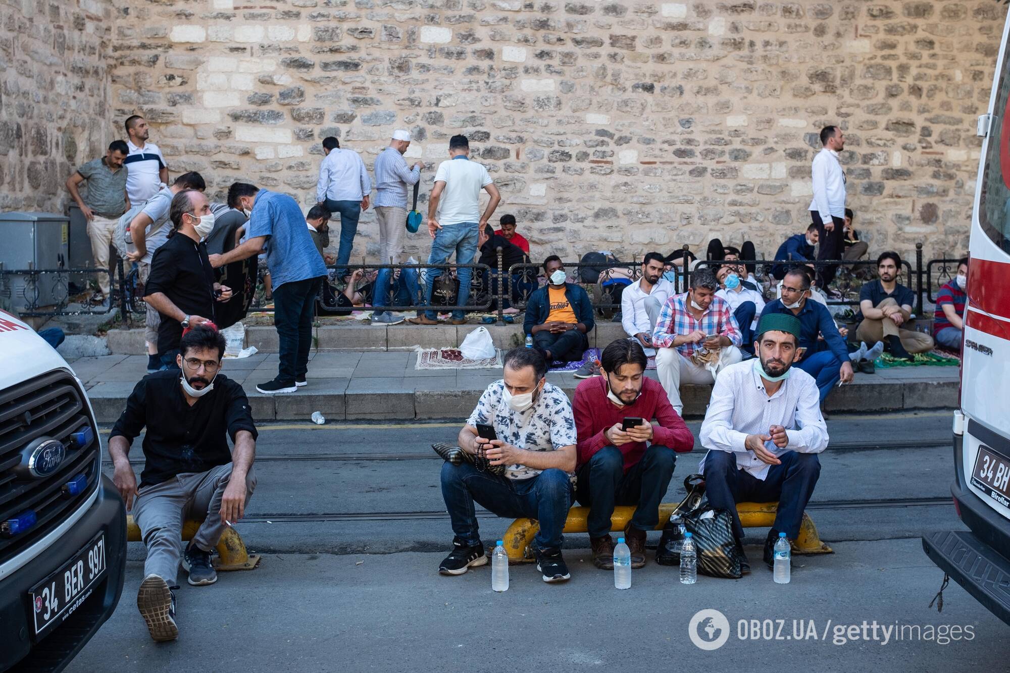 Подготовка к первой за десятилетия молитве в Айя-Софье