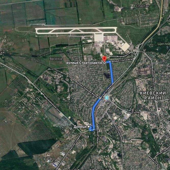 В сети показали маршрут передвижения взвода российских танков под Донецком