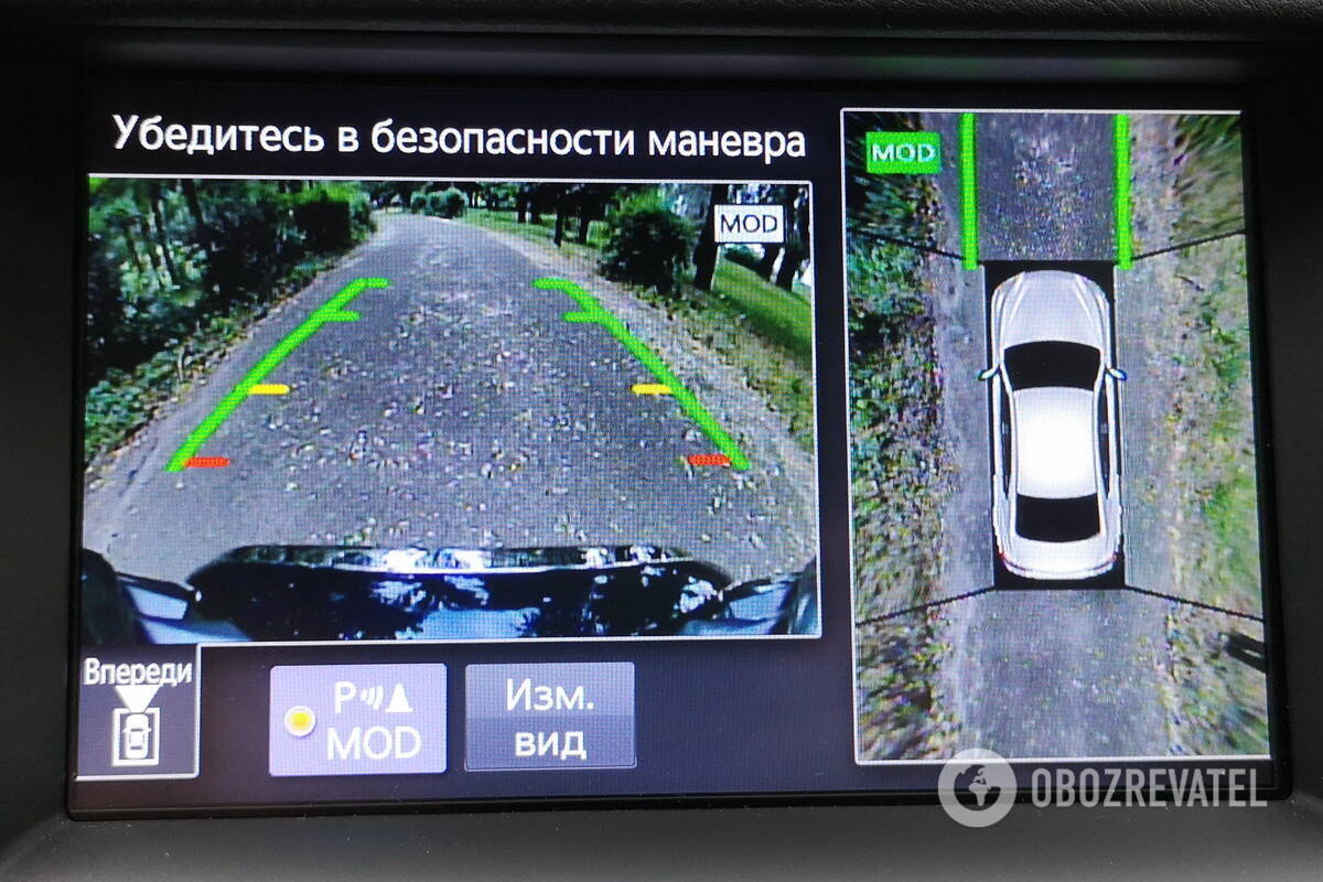 Система кругового обзора Around View Monitor позволяет оценить пространство вокруг авто с разных ракурсов. Фото: