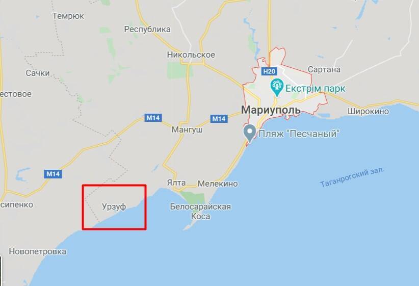 Поселок Урзуф расположен на берегу Азовского моря в 40 км от г. Мариуполь.