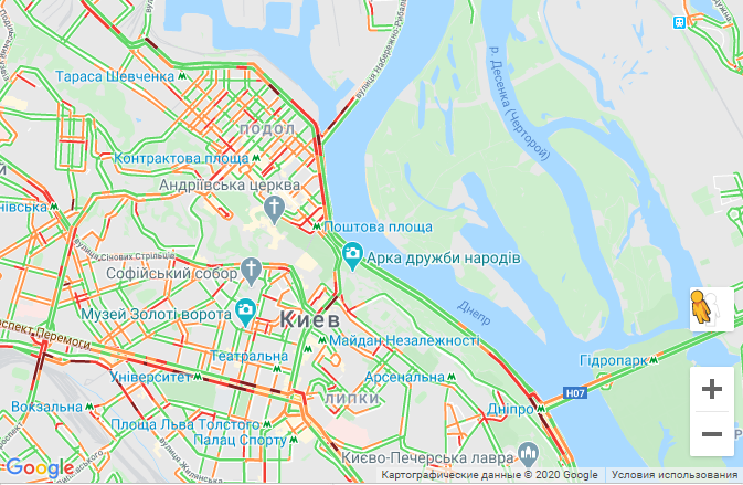 Пробки в Киеве 29 июля