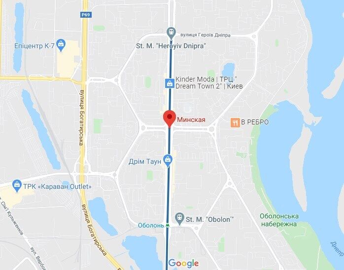 Водитель избил пешехода возле станции метро "Минская".