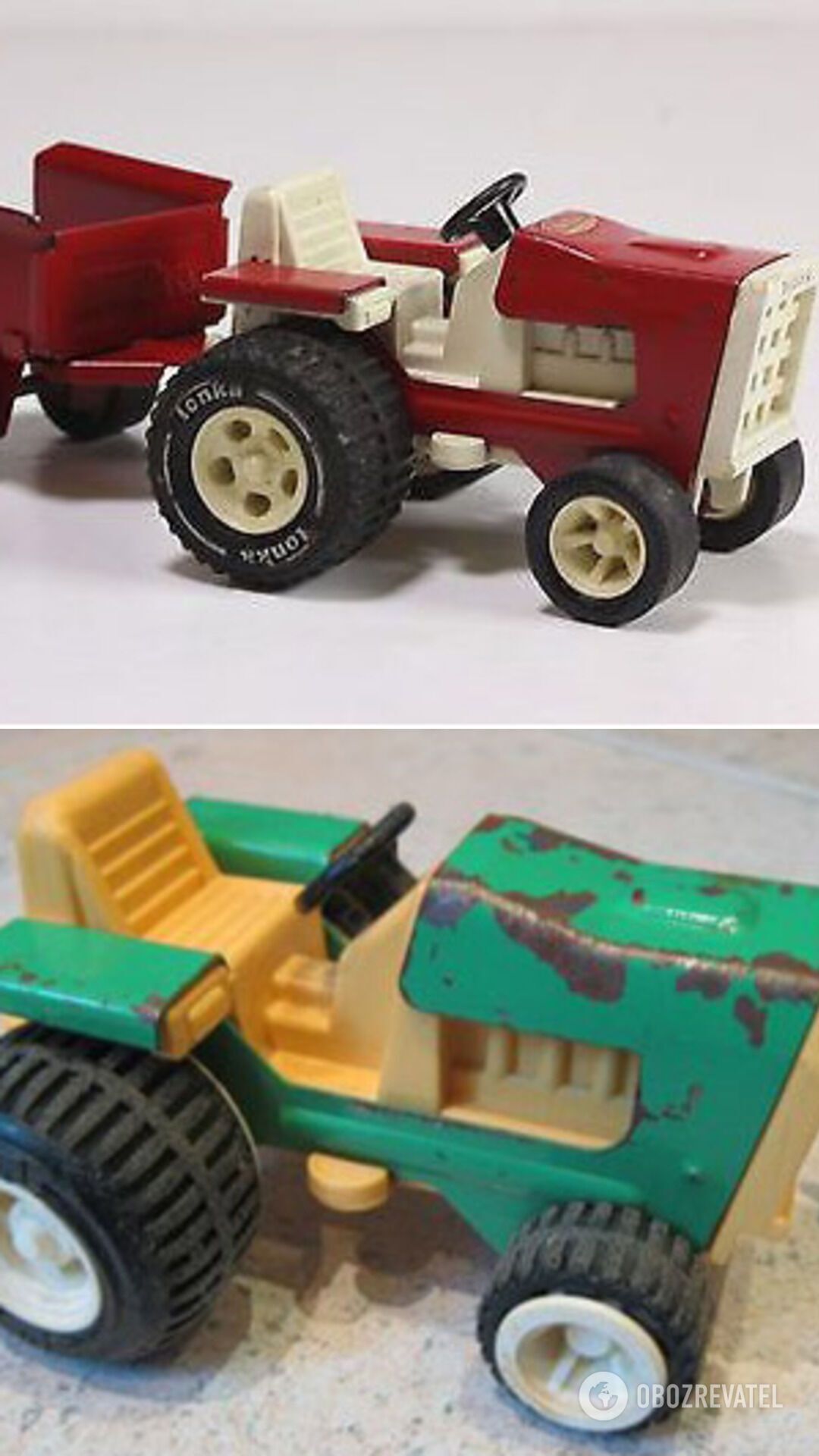 "Tonka Tractor" и трактор "Петрушка"