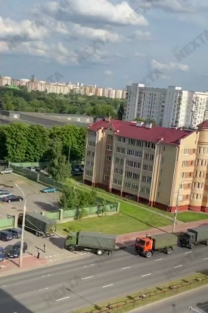 Военная техника в Минске.