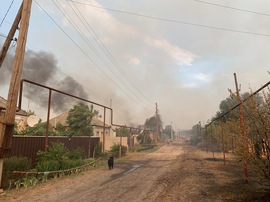 Пожежі в Луганській області
