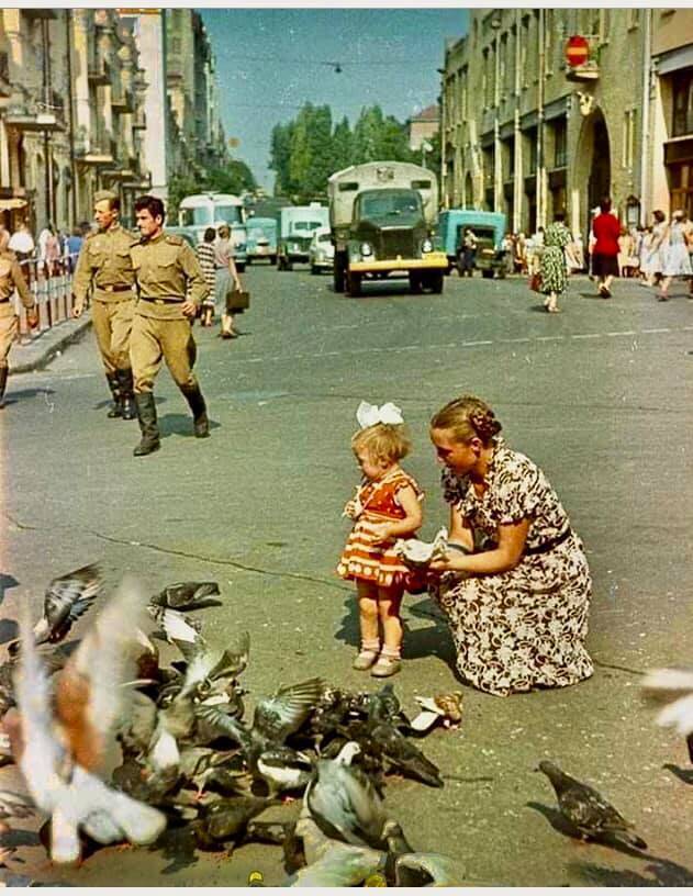 Бессарабская площадь в Киеве в 1950-1960-х годах