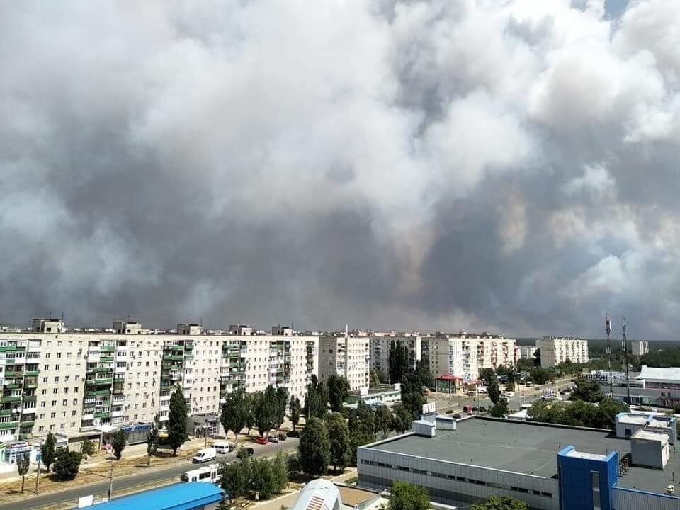 Пожар на Луганщине, 7 июля
