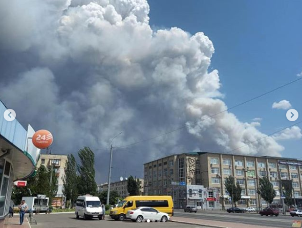 Пожар около Северодонецка, 7 июля