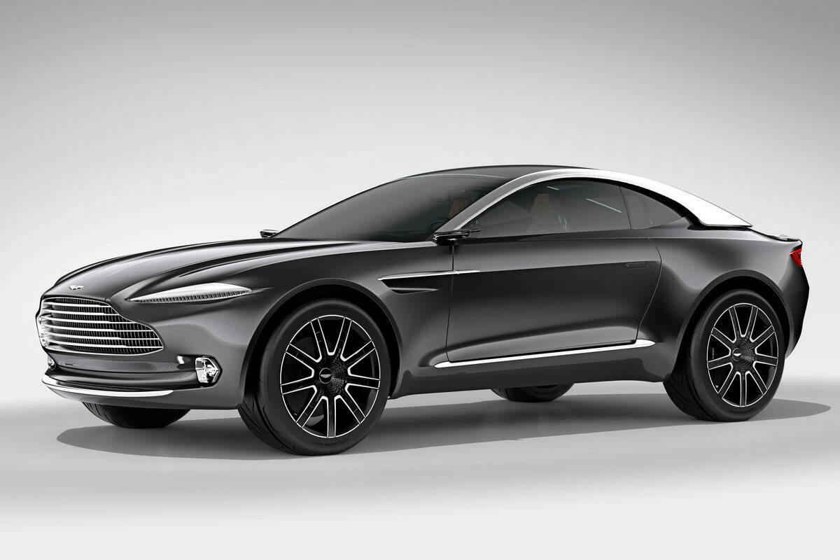 Концептуальный кроссовер Aston Martin DBX дебютировал в 2015 году на автошоу в Женеве. Фото: