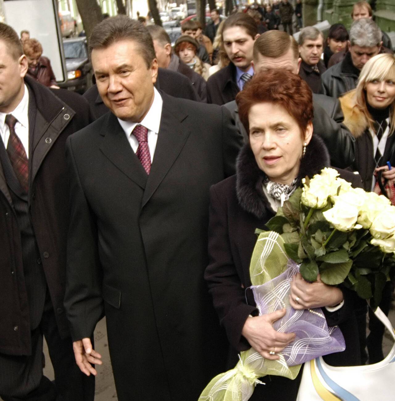 Виктор Янукович с женой