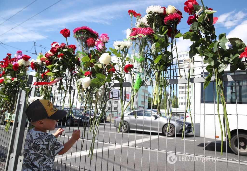 В Минске почтили память погибшего участника протестов