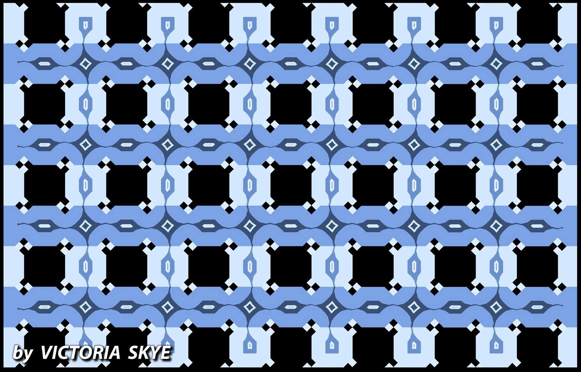 Оптическая иллюзия Café Wall, автор которой – иллюзионист Виктория Скай