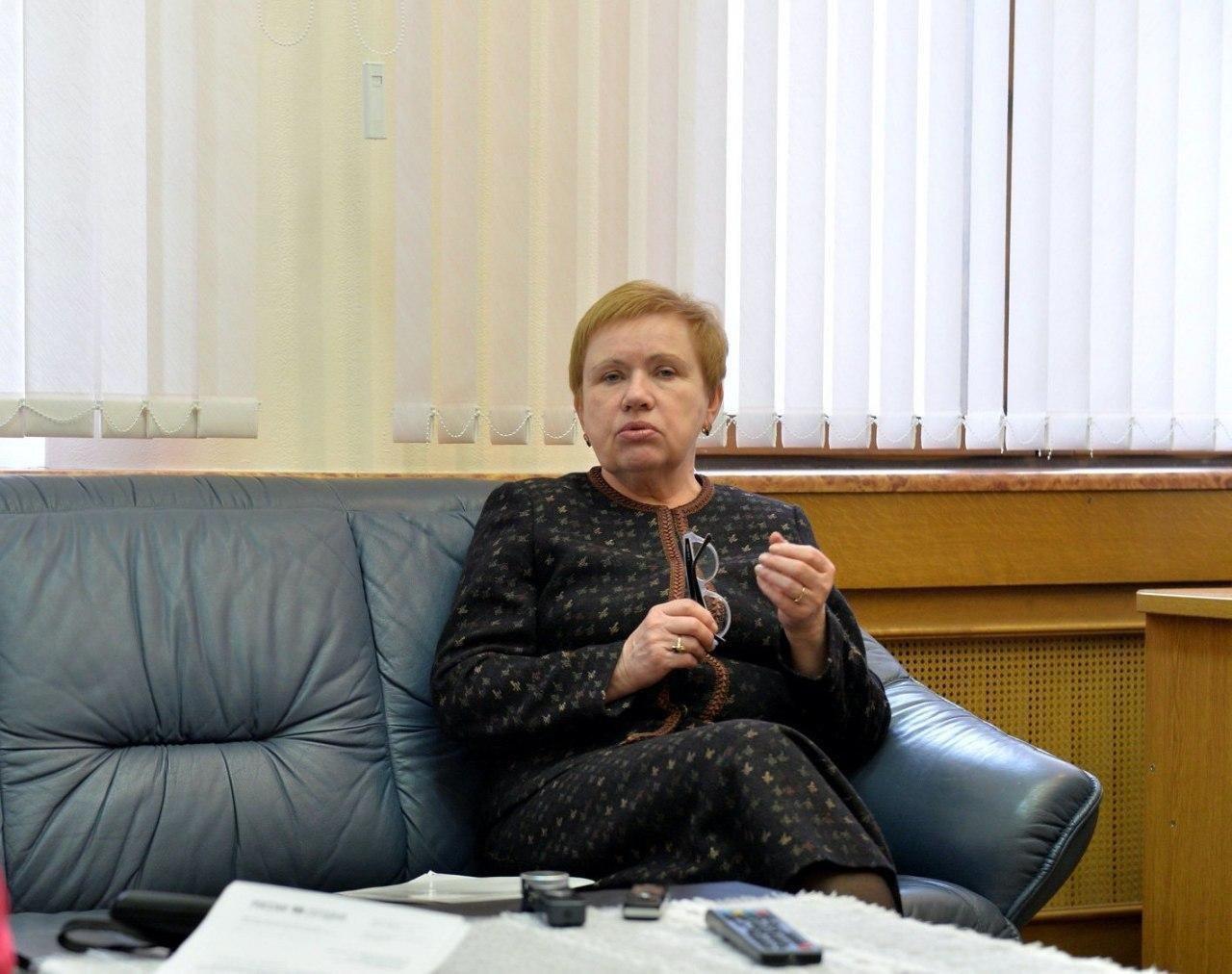 Глава ЦИК Беларуси Лидия Ермошина в своем кабинете