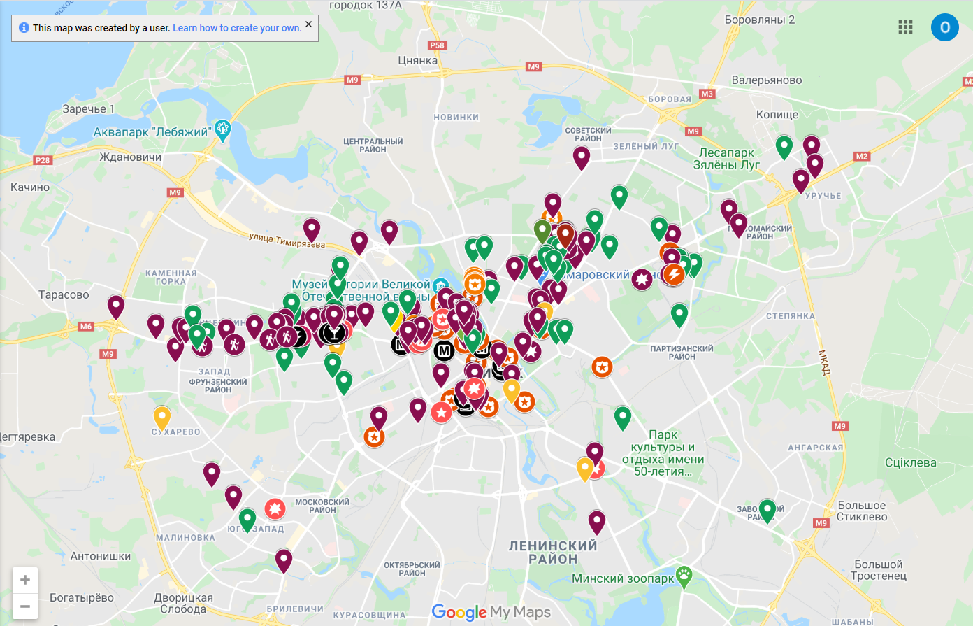 Протести в Білорусі показали на Google Maps