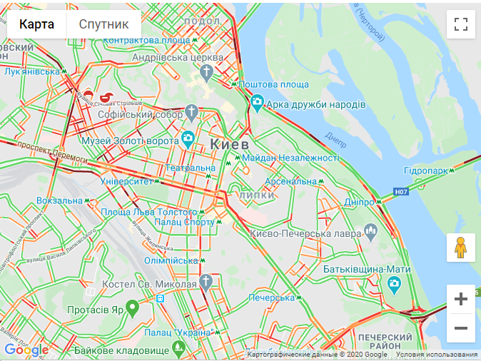 Пробки в Киеве 12 августа