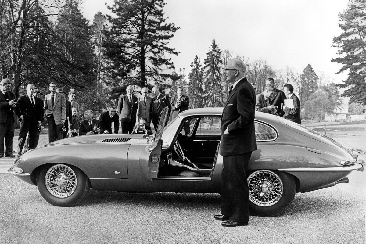 Jaguar E-type в Женеве в 1961 году. Фото: