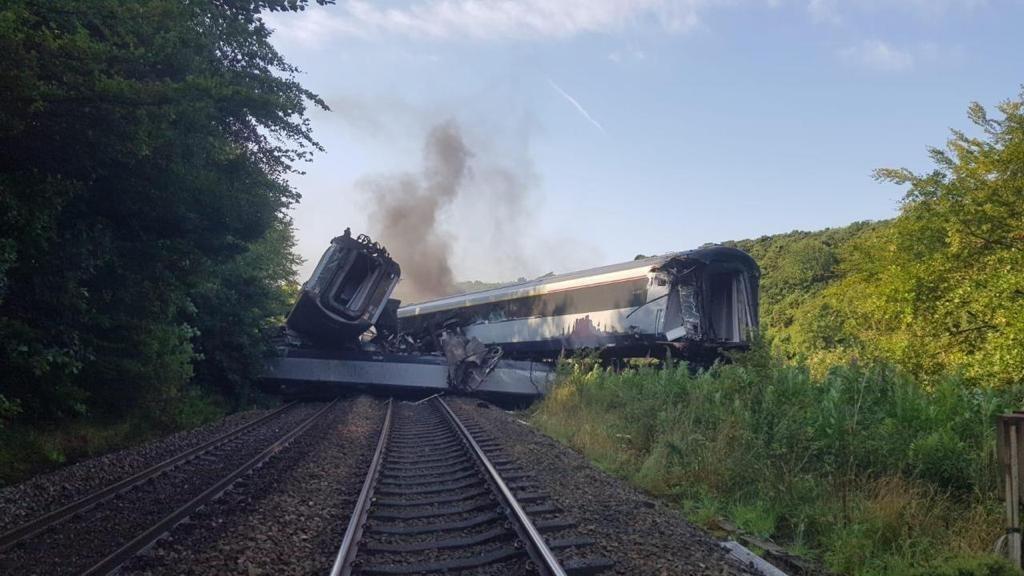 Авария поезда в Шотландии