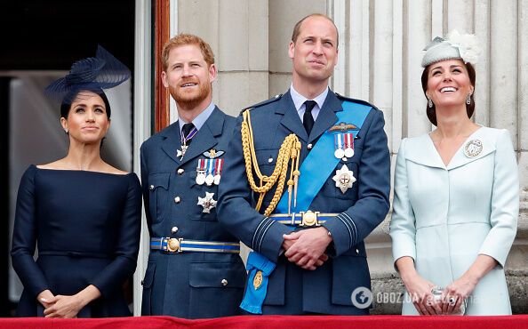 Принц Гаррі з Меган Маркл і принц Вільям з Кейт Міддлтон