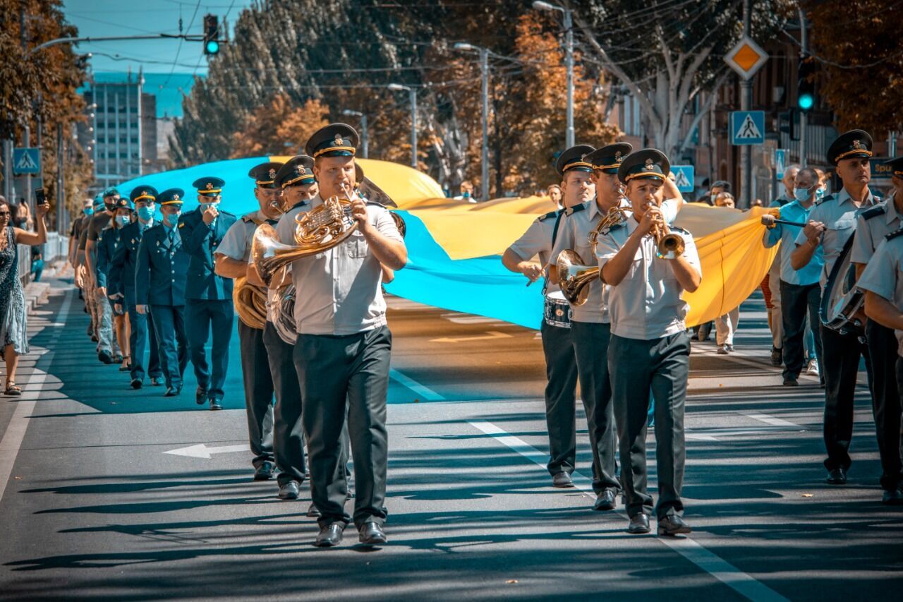 Церемонія підняття державного прапору в лавах ЗСУ