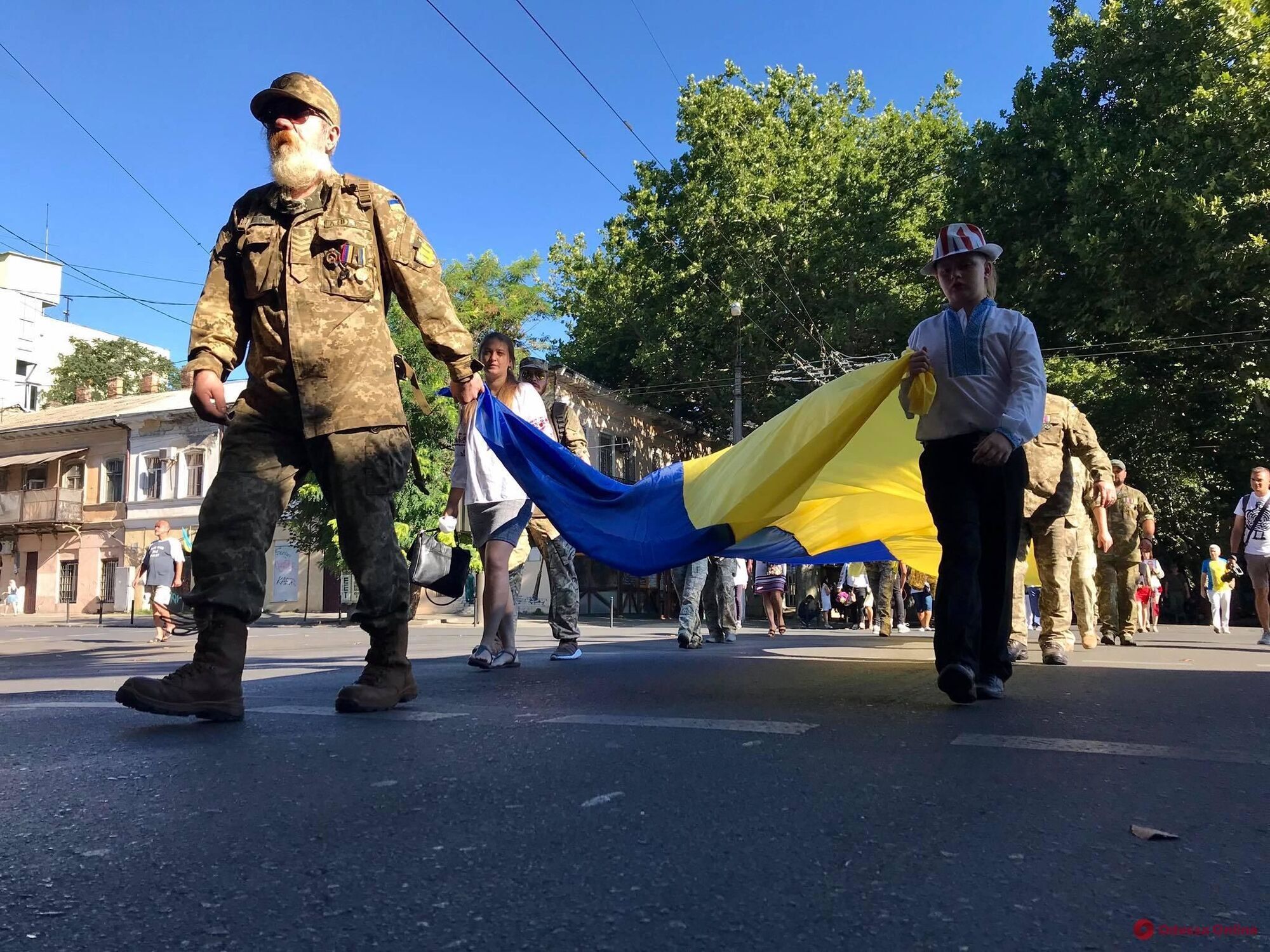 Одесситы провели марш патриотов