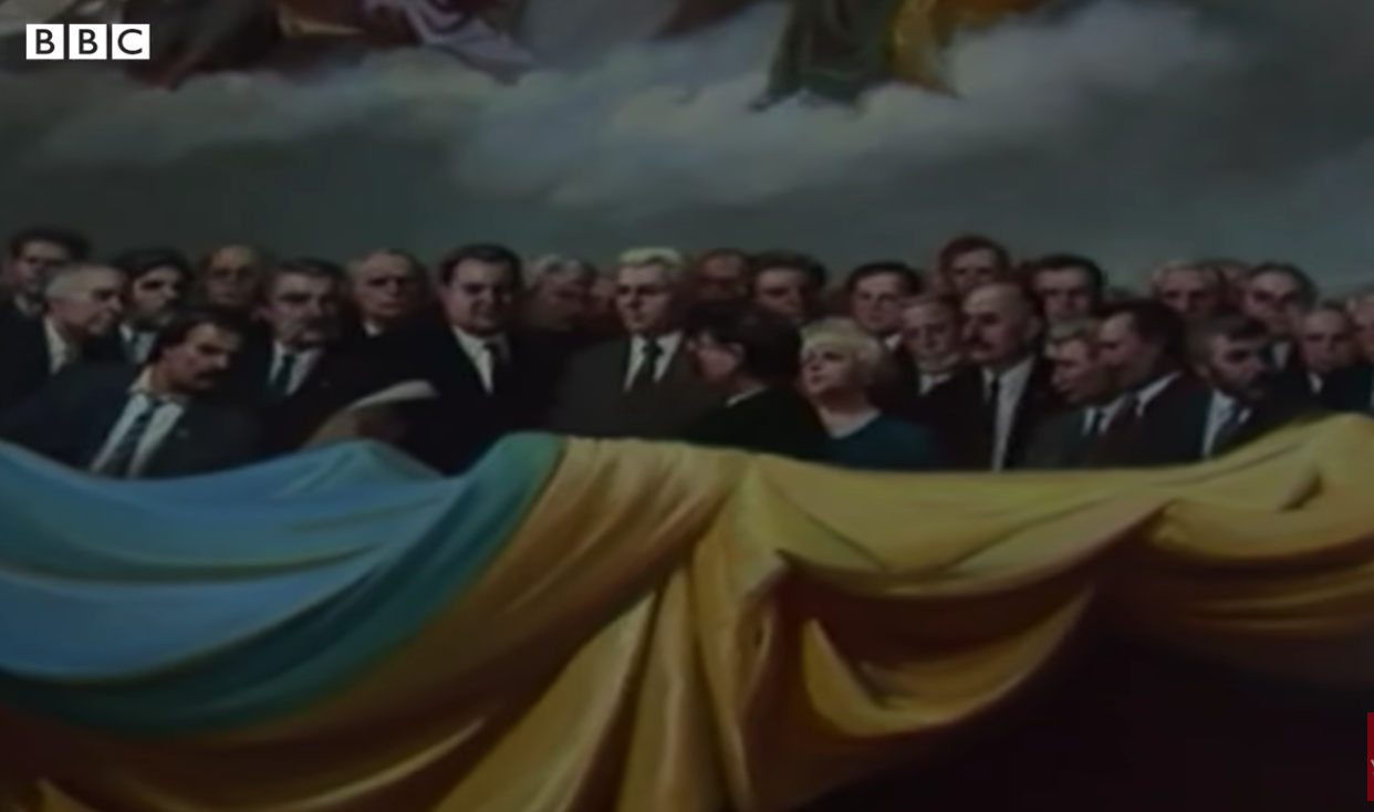 Как отмечали первый День Независимости в Украине