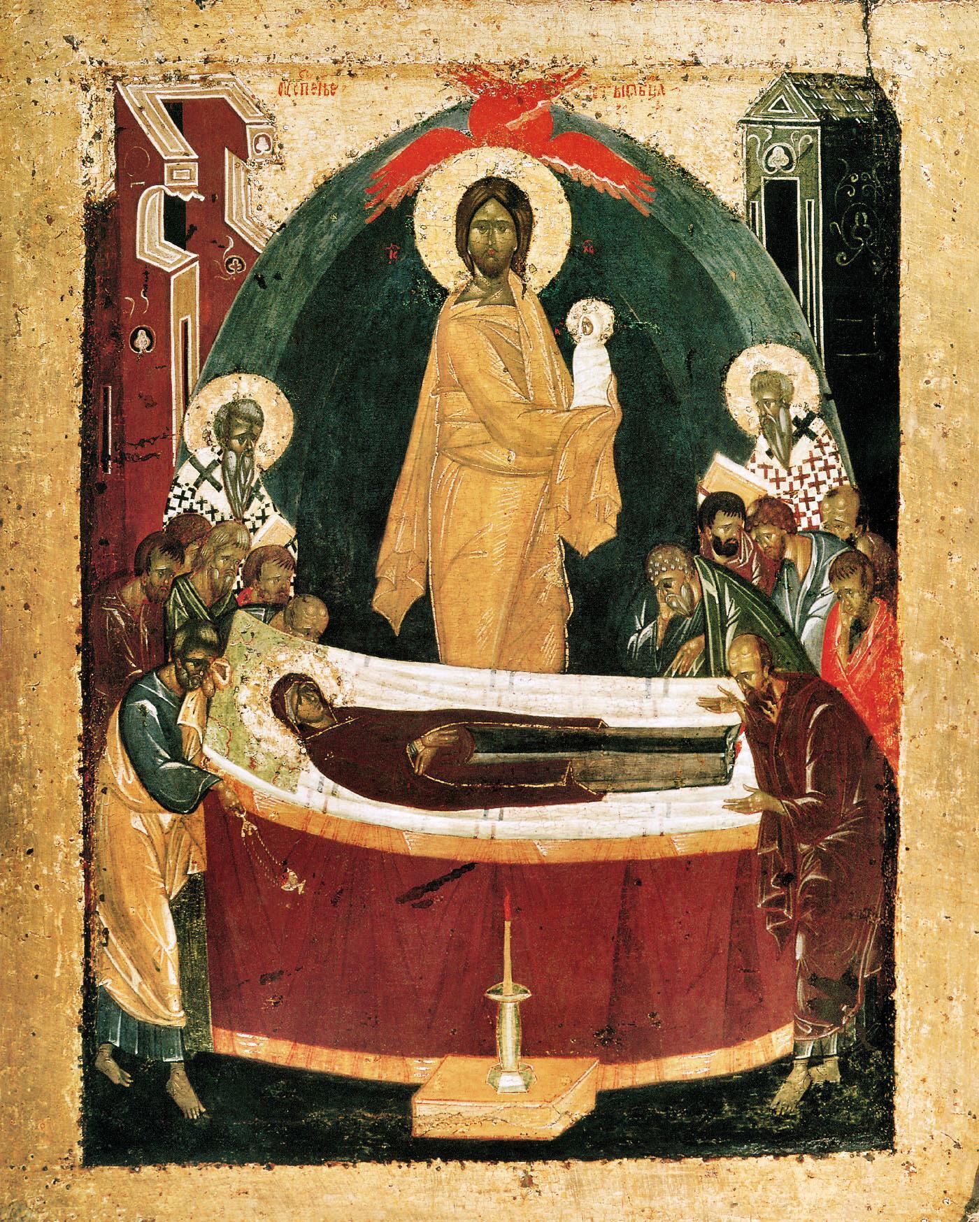 Успіння Богородиці, 1392 рік, оборот Донської ікони Божої Матері