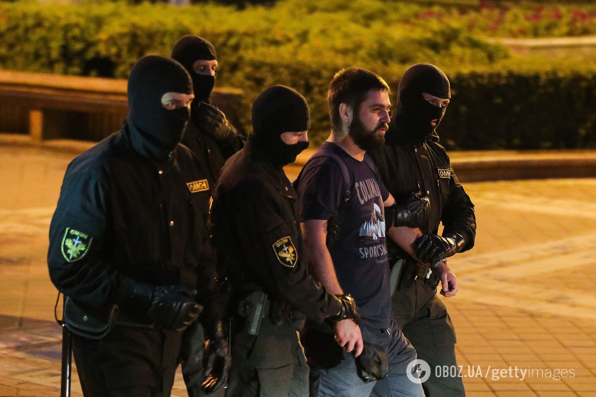 Задержание участников митинга в Минске