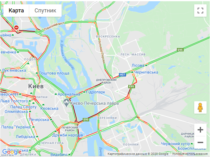 Пробки сковали столичные мосты