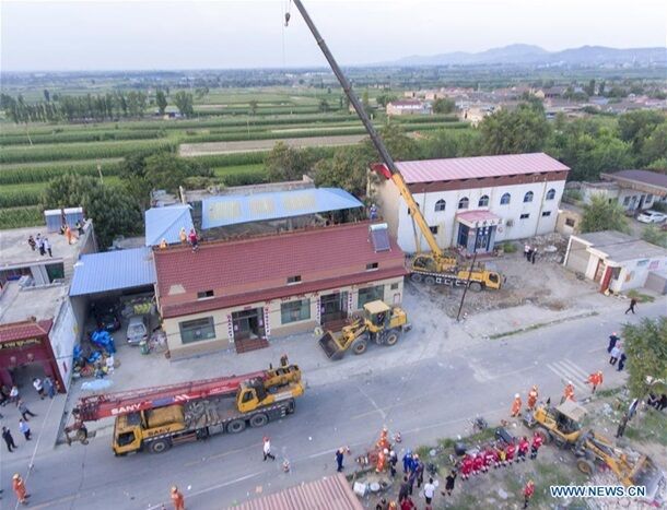 В Китае обрушился ресторан